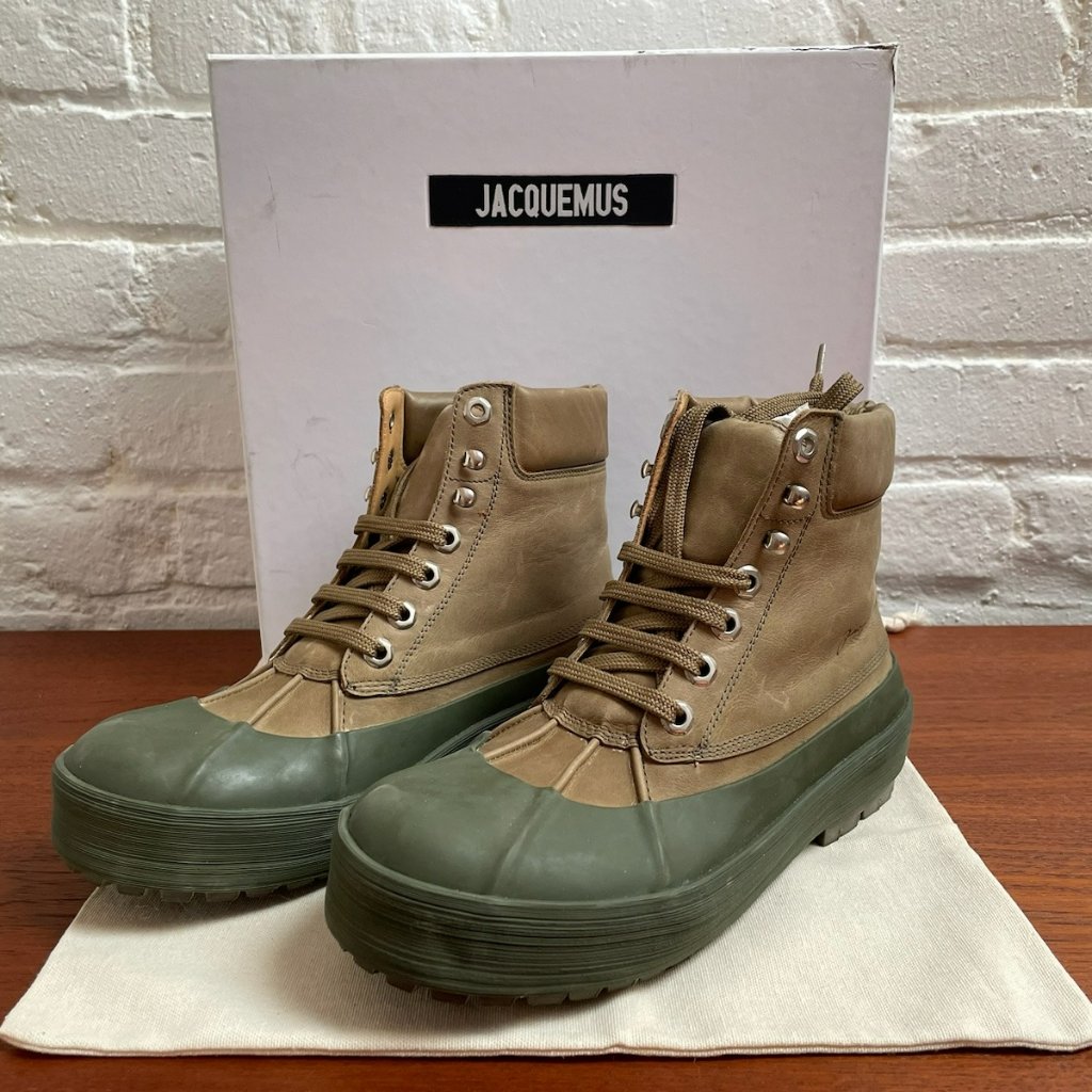 Jacquemus "Les Meuniers Hautes" Leather Ankle Boot Eu39